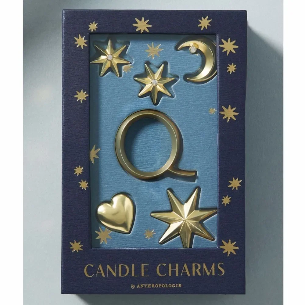 Anthropologie Monogram Candle Charms Letter Q New In Box